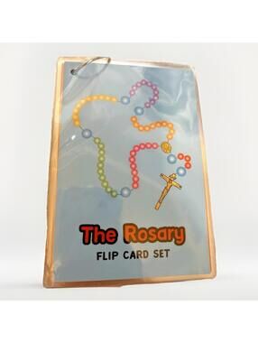 How to Pray the Rosary Laminated Catholic Prayer Flip Cards Set 6.5"x4.5"